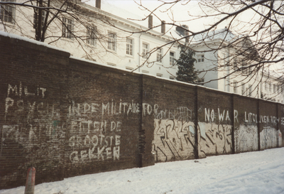 605974 Gezicht op een gedeelte van het hoofdgebouw (gebouw A) van het voormalig Militair Hospitaal Dr. A. Mathijsen, ...